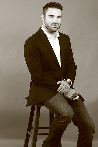 black and white headshot studio newport beach